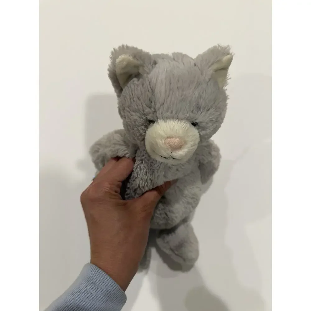 Jellycat Bashful Kitty Grey Stuffed Animal - Retired